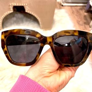 Le Specs tortoise brown sunglasses